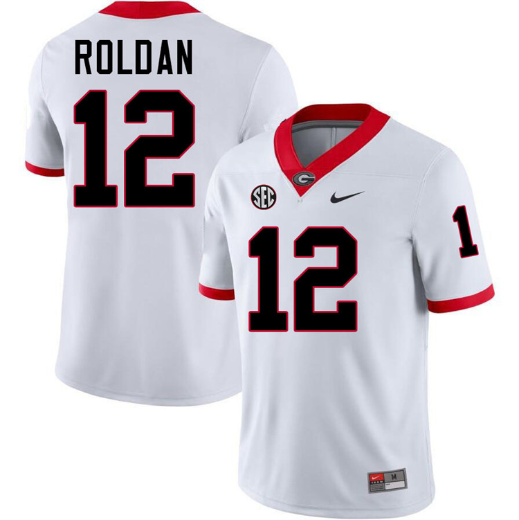 Landon Roldan Georgia Jersey,University Of Georgia Bulldogs Football Jersey,Uniforms,Gears-White